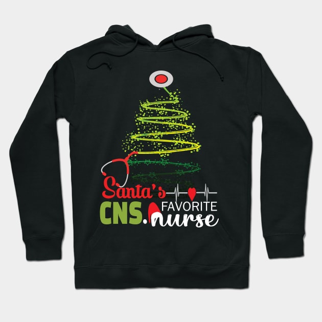 Santa's Favorite CNS Nurse.. CNS Nurse christmas gift Hoodie by DODG99